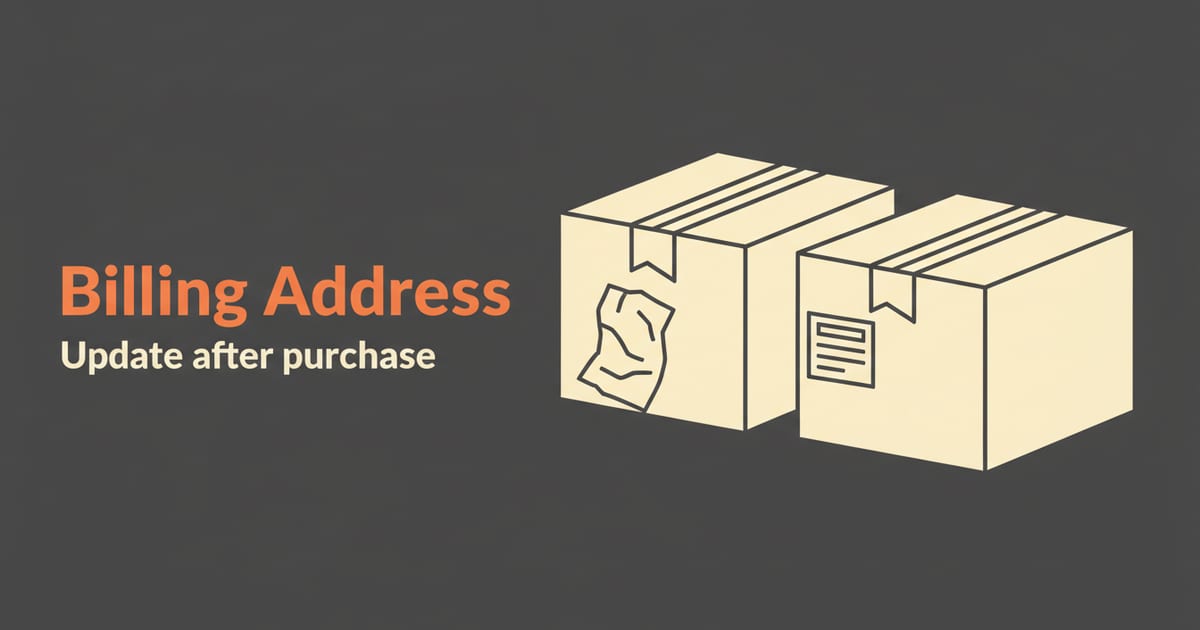 Flat orange and charcoal illustration on a warm cream background, showing customer experience icons either side of a short headline