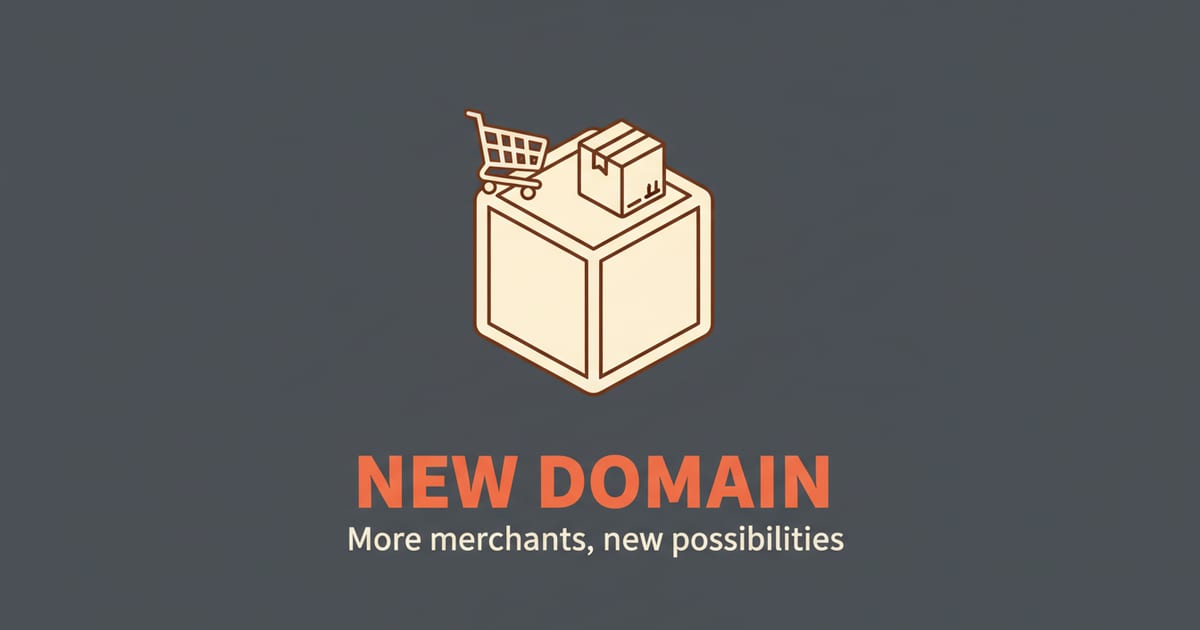Flat orange and charcoal illustration on a warm cream background, showing news & updates icons either side of a short headline