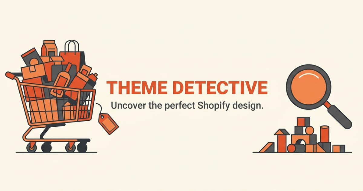 Flat orange and charcoal illustration on a warm cream background, showing apps & tools icons either side of a short headline